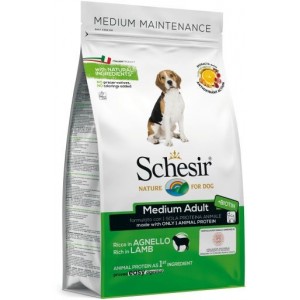 Schesir Nature Ração Cão Medium Adulto Cordeiro 12kg 